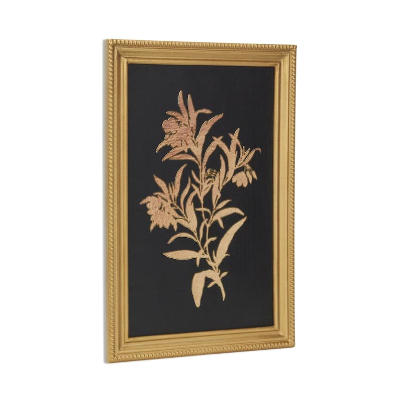 Franziska Gold Framed Wild Flower Decor