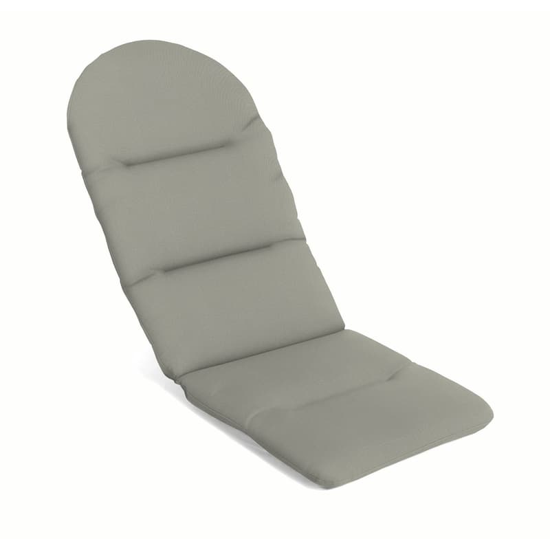 Sunbrella Solid Fabric 1-Piece Outdoor Adirondack Chair Cushion, 20.5"W x 49"L - Spectrum Dove
