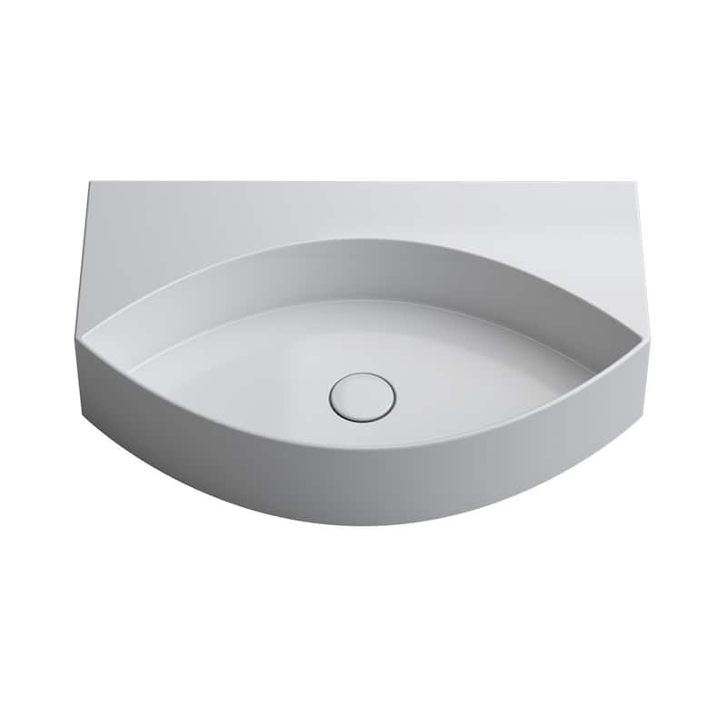 WS Bath Collections Occhio 65.42.00 Occhio 25-11/16" Specialty Ceramic - Glossy White