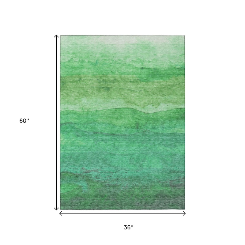HomeRoots Abstract Modern Rectangle Outdoor Rug