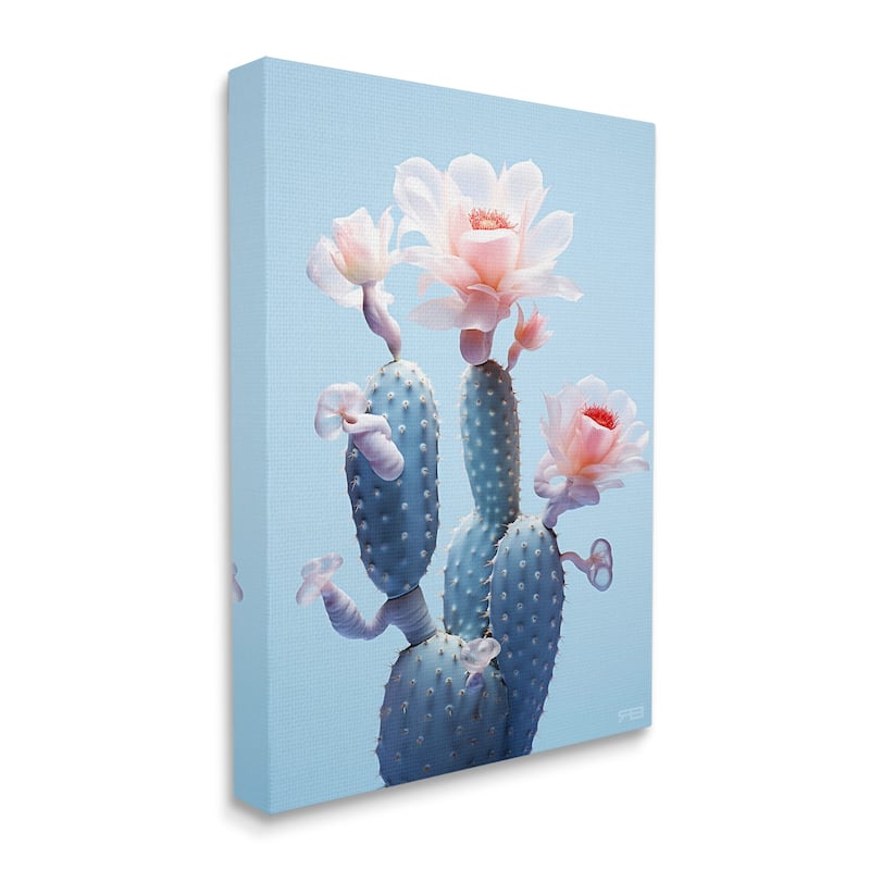 Stupell Southwestern Pink Blooms Canvas Wall Art Design By RB