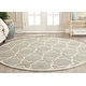 preview thumbnail 73 of 155, SAFAVIEH Handmade Chatham Clemma Modern Moroccan Wool Rug 4' Round - Grey/Ivory - Round
