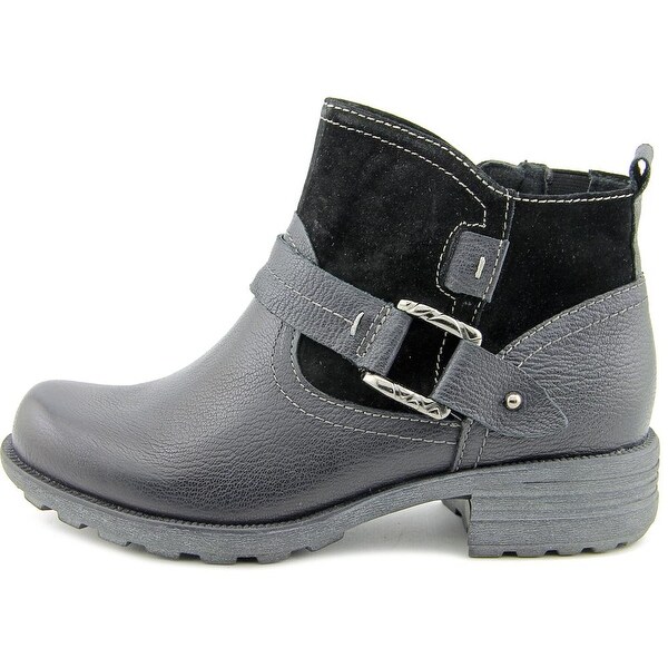 earth origins leather ankle boots with buckle