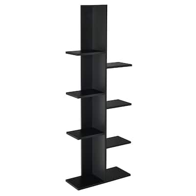 Costway 8-shelf Bookcase Freestanding Tree shelf Display Storage Stand
