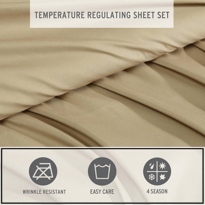 Eddie Bauer Logan Solid Temperature Regularing Bonus Sheet Set