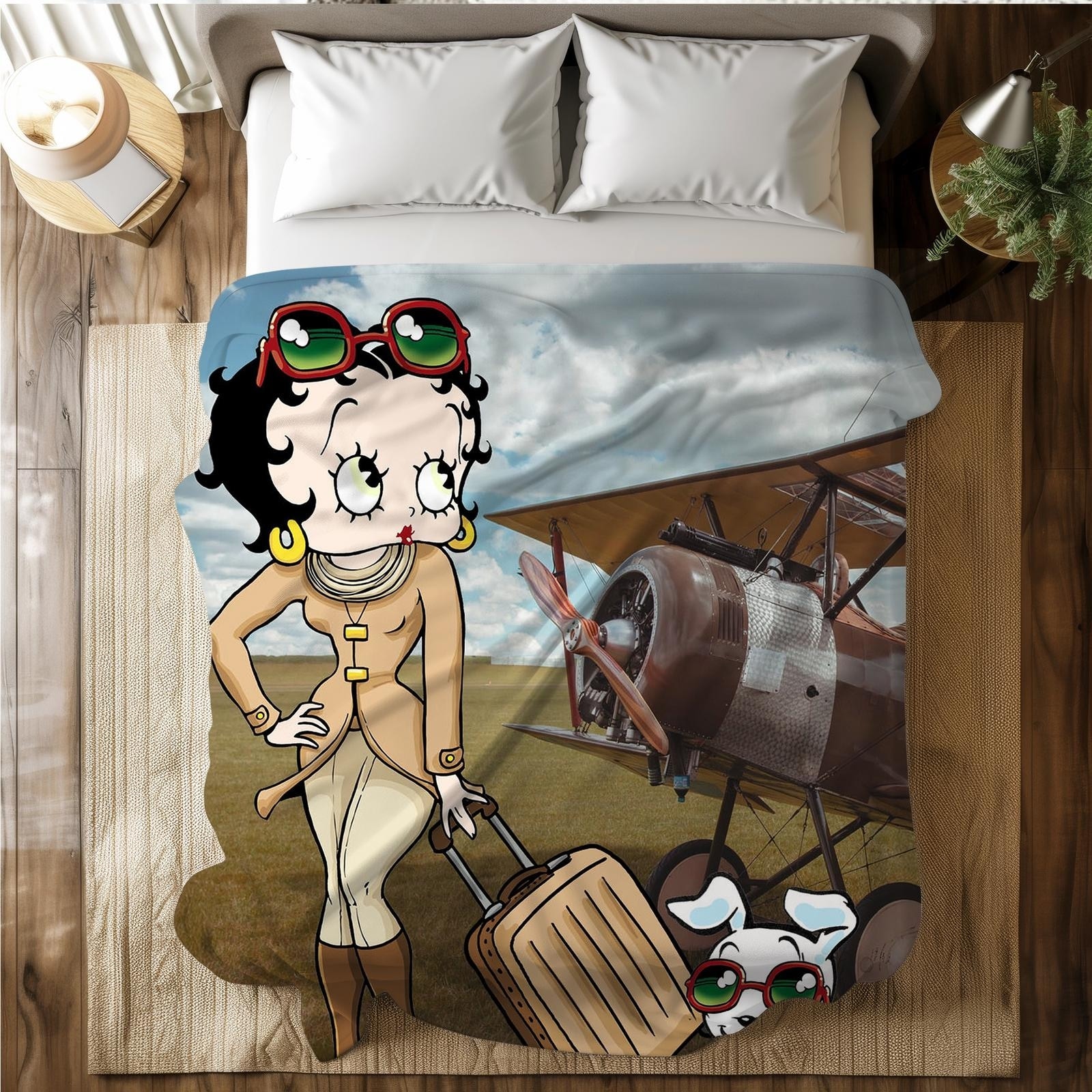 Betty Boop Super Soft Fleece Plush Throw Blanket for Couch - Picture 77 of 374