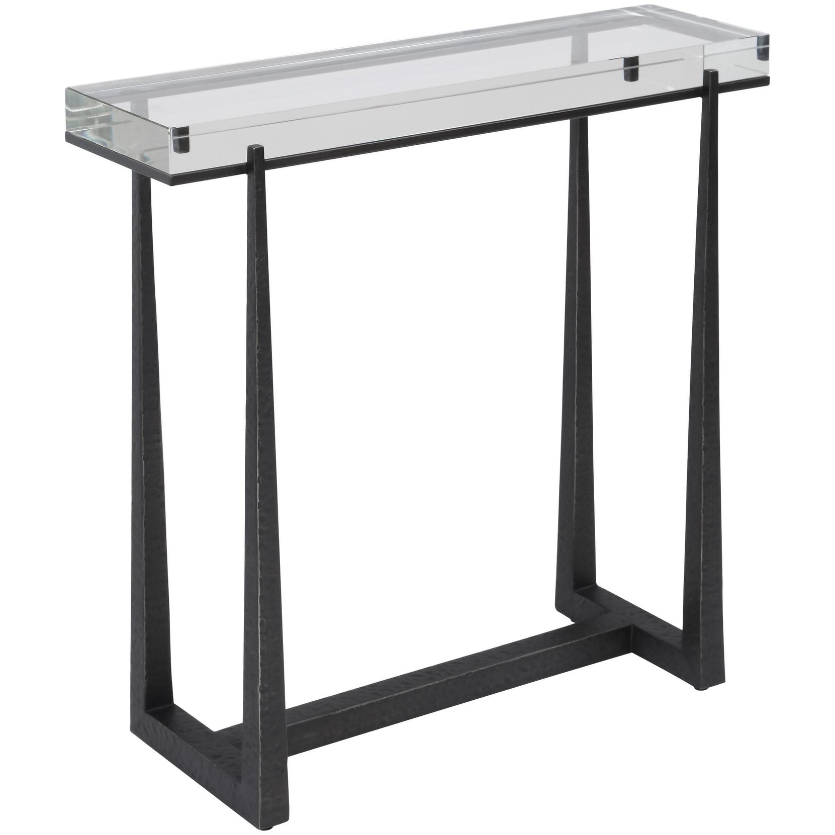 Uttermost 50085 Midas 24" Wide Crystal and Iron Accent Table