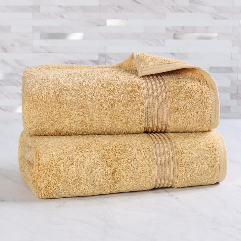 Superior Heritage Egyptian Cotton Absorbent Bath Sheet Set of 2
