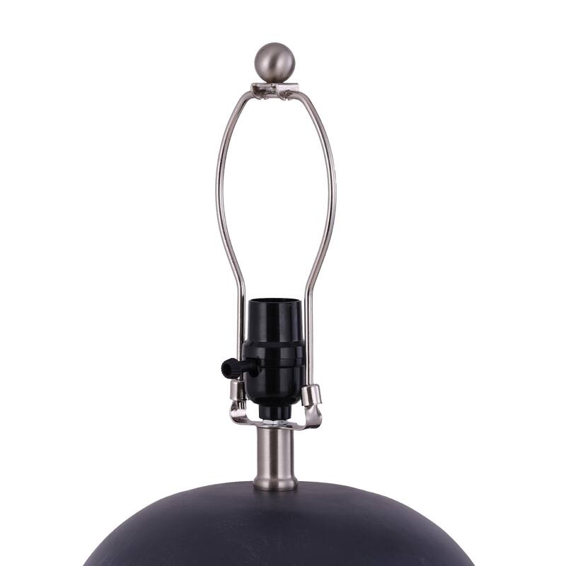 Modern Ceramic Table Lamp with Cone Linen Shade