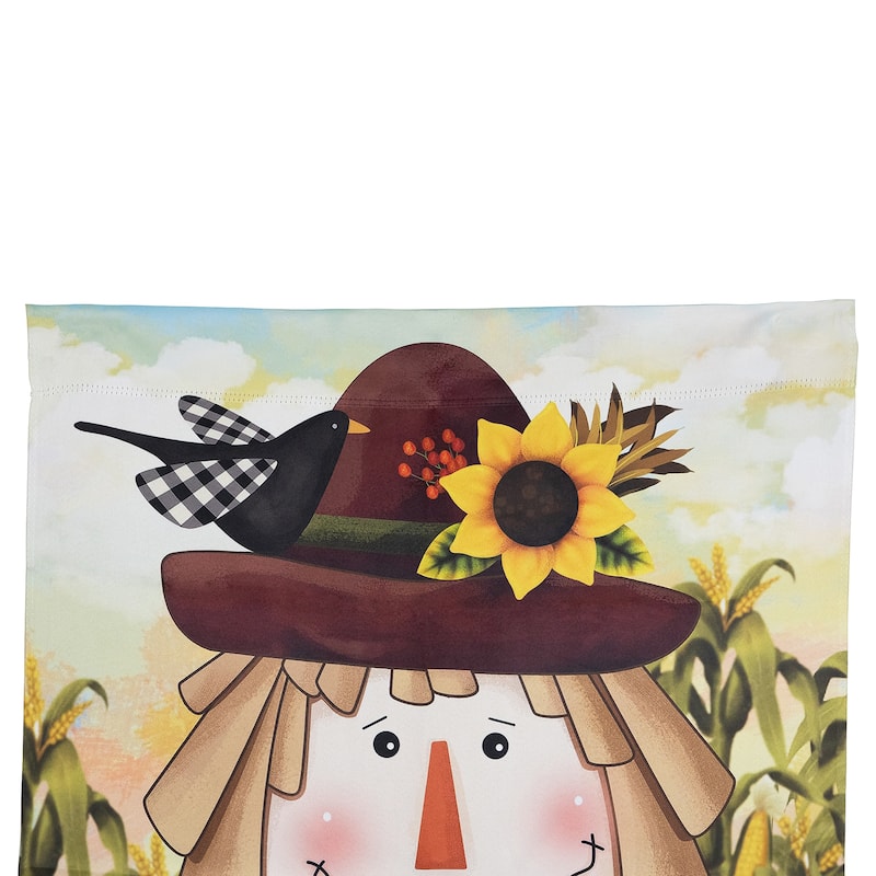 Scarecrow Fall Harvest Outdoor House Flag - 40" x 28"