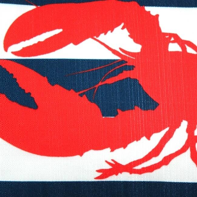 Lobster Nautical 12x19 Throw Pillow with Polyfill Insert