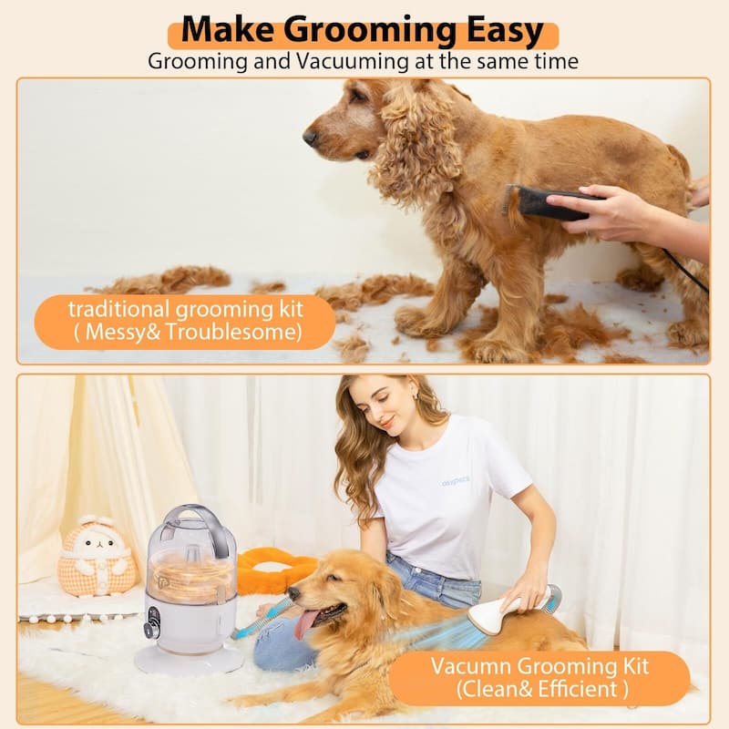 5 in-1 Dog Grooming Kit Pet Grooming Hair Vacuum