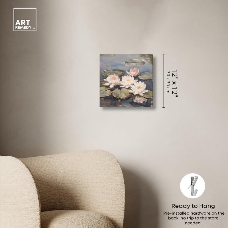 Water Lilies Canvas by Art Remedy, Gallery Wrapped