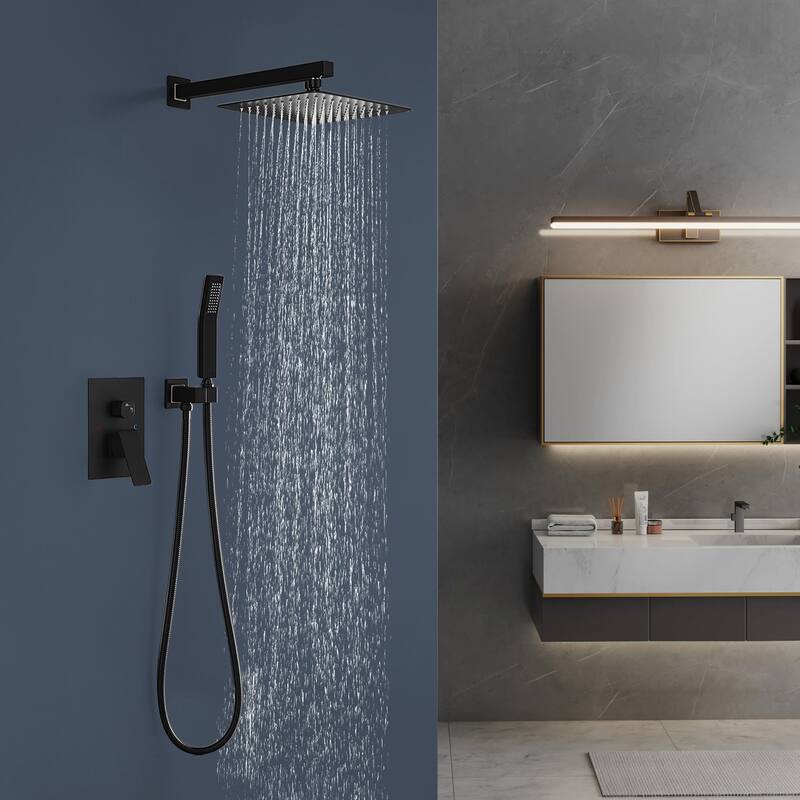 Topcraft 10-Inch Complete Shower System with Handheld Showerhead