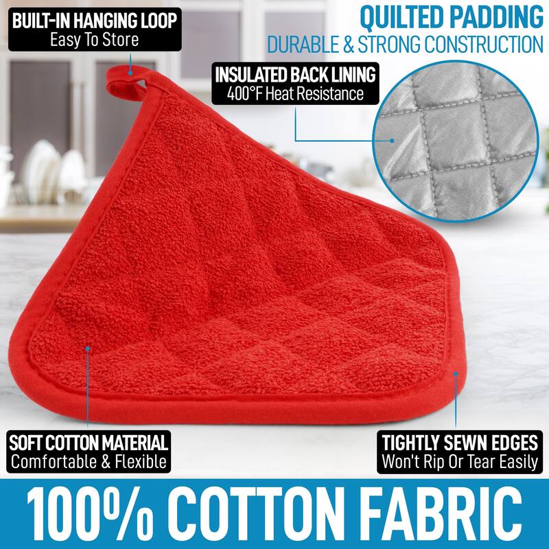 Zulay Kitchen 1-Pack Heat Resistant Cotton Pot Holders