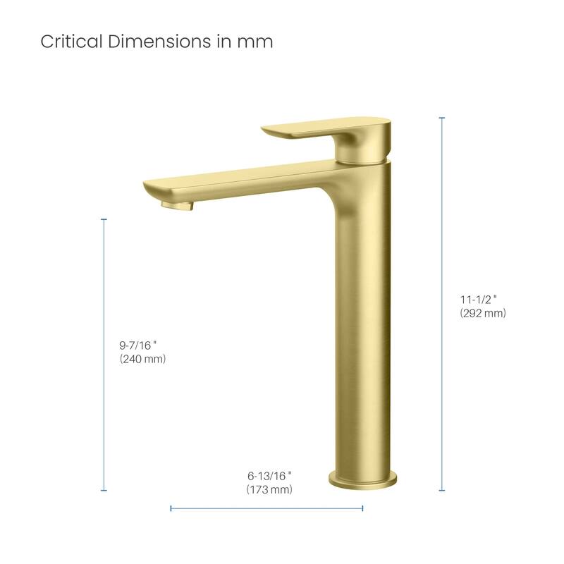 Tender-T Single Handle Bathroom Vessel Sink Faucet