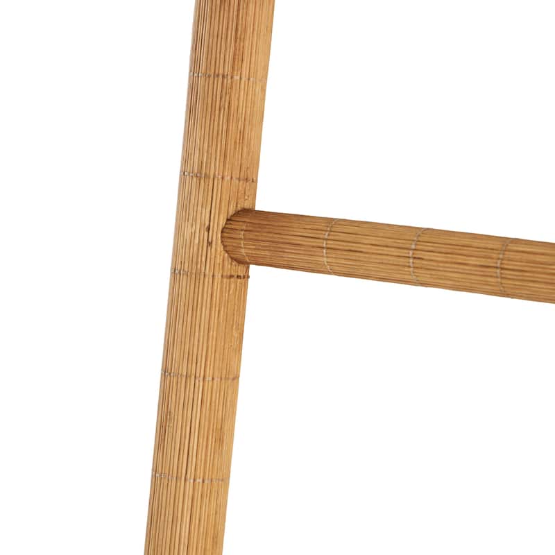 Wood Handmade 5 Rack Partition Ladder - Brown - Roche River Decor