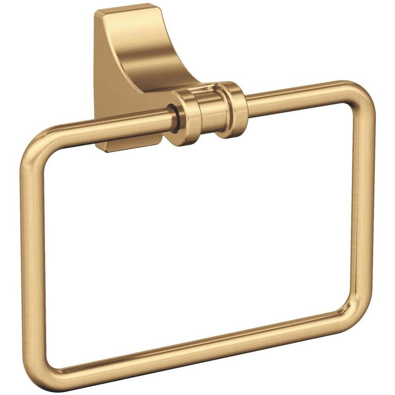 Amerock Davenport 5-1/4" Wall Mounted Towel Ring - Champagne Bronze