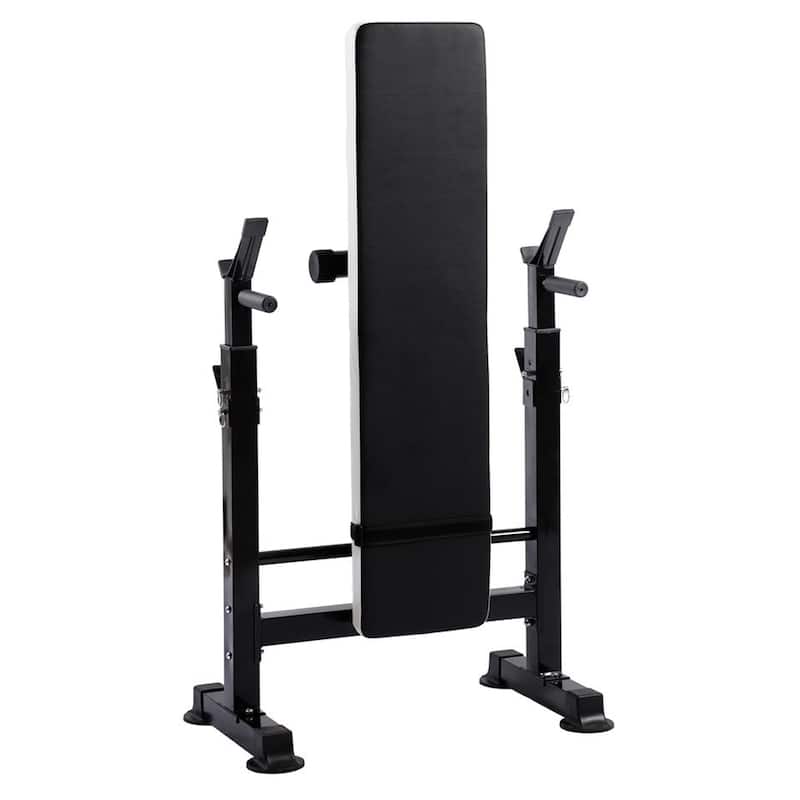 BalanceFrom Fitness Adjustable Strength Training Workout Station, Black & White - 35