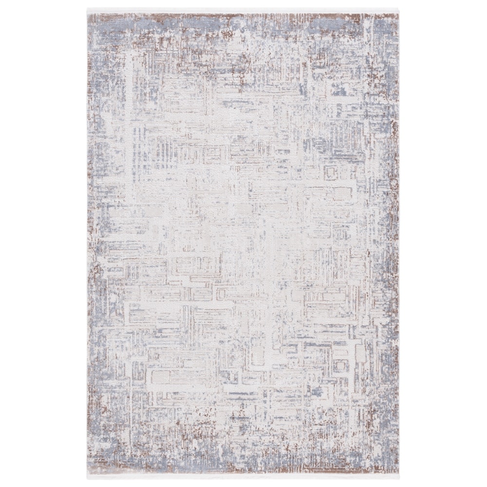 SAFAVIEH Diamond Bernarda Modern Abstract Fringe Rug