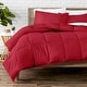 preview thumbnail 34 of 92, Bare Home Hypoallergenic Down Alternative Comforter Set California King - Red