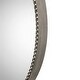 preview thumbnail 5 of 3, Antique Beaded Round Wall Mirror - 40" - Silver