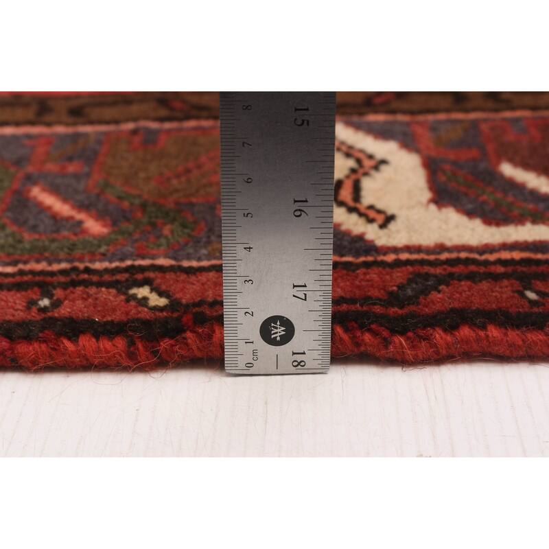 ECARPETGALLERY Hand-knotted Andelz Red Wool Rug - 4'0 x 5'11