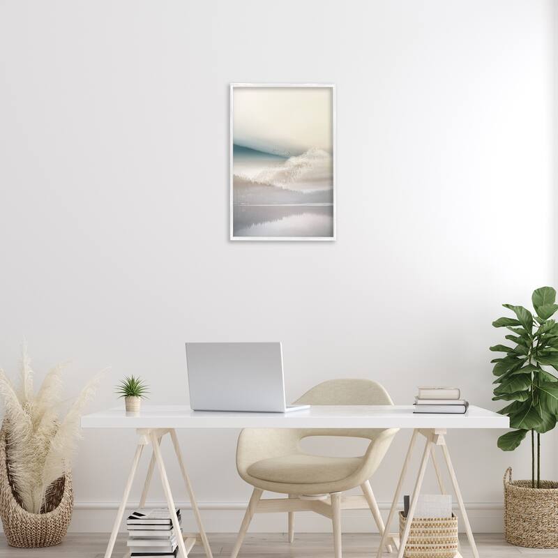 Stupell Vanilla Landscape View Framed Giclee Art Design By Gemma Bardot