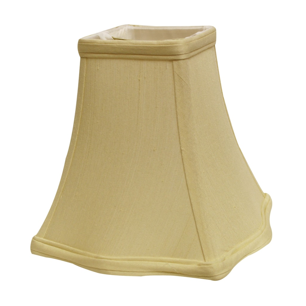 16" Antique White Premium Square Monay Shantung Lampshade - 16" L x 16" W x 12" H