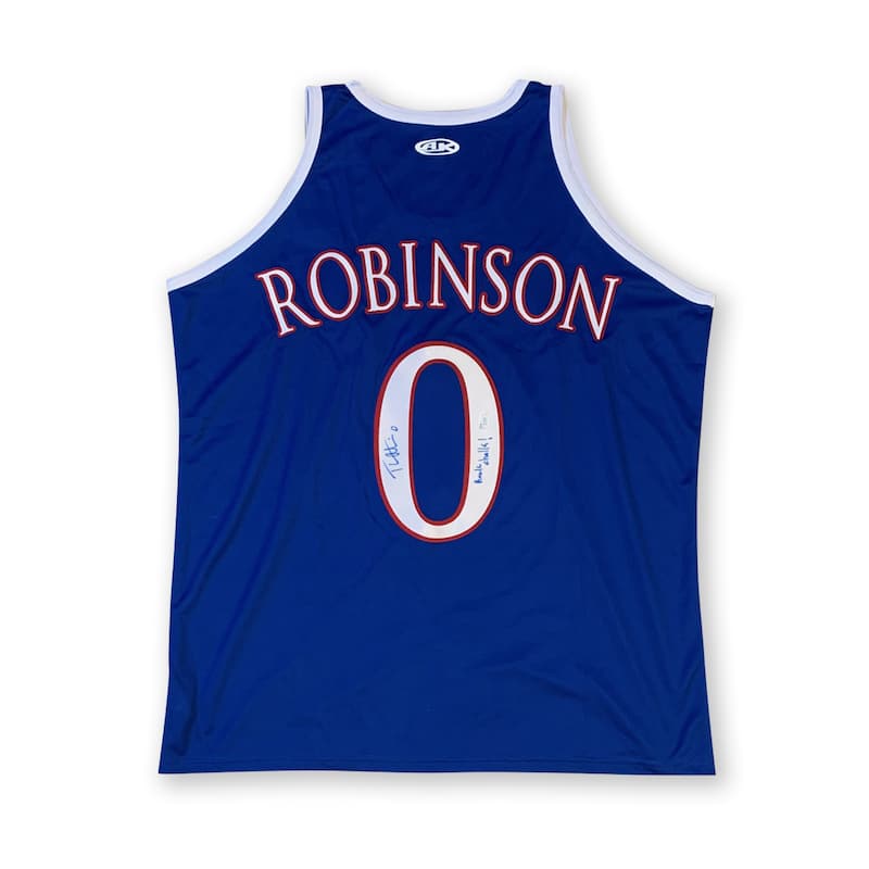 Thomas Robinson Autographed Kansas Basketball Signed Jersey ROCK CHALK JSA COA - 8'6" x 11'6"