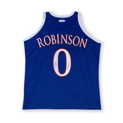 Thomas Robinson Autographed Kansas Basketball Signed Jersey ROCK CHALK JSA COA - 8'6" x 11'6"
