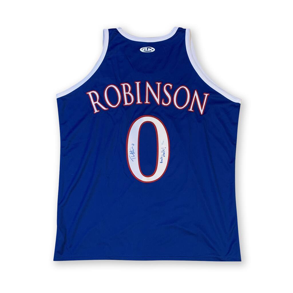 Thomas Robinson Autographed Kansas Basketball Signed Jersey ROCK CHALK JSA COA - 8'6" x 11'6"