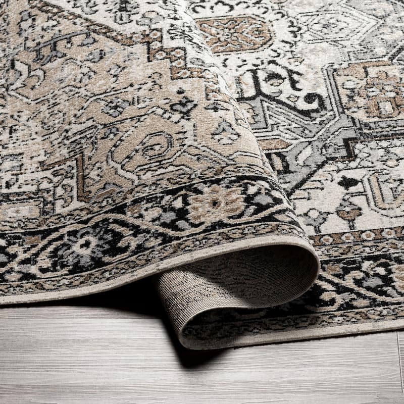 Livabliss Lavadora Traditional Washable Area Rug