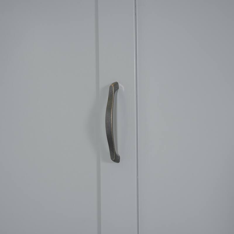 Murphy Bed Wall Bed with Shelves, Wardrobe and LED Lights