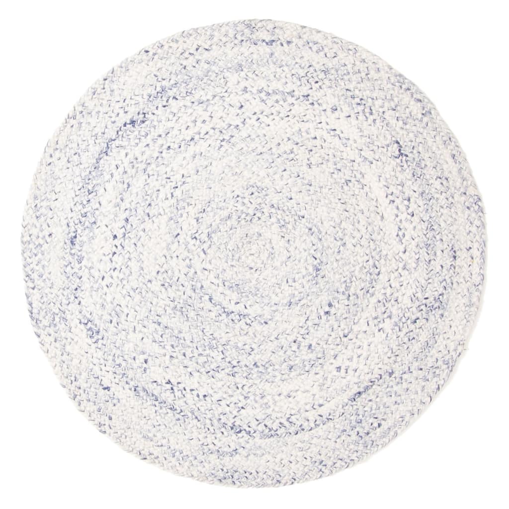 ECARPETGALLERY Braid weave Sienna Ivory Wool Rug - 3'5 x 3'5