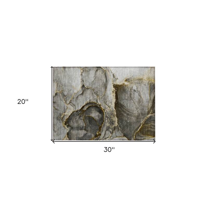 Galu Contemporary Abstract Weather Resistant Current & Stylish Outdoor Rug
