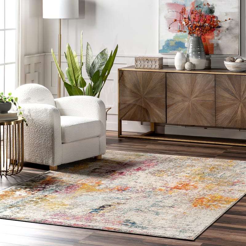 Nuloom Cezanne Colorful Abstract Area Rug - 5'3" x 7'7" - Multicolor