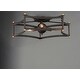 preview thumbnail 2 of 2, Wellington 19.75" Wide Steel Flush Mount Ceiling Light - oil rubbed bronze / antique brass