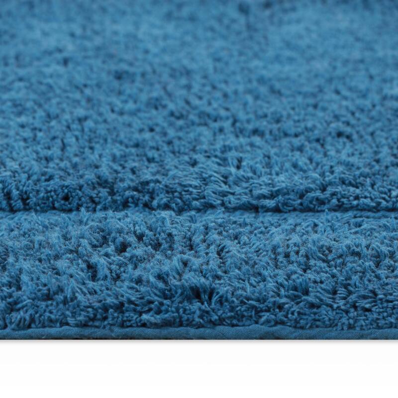Superior Cotton Non-slip Oval Bath Rug - (Set of 2) - On Sale ...