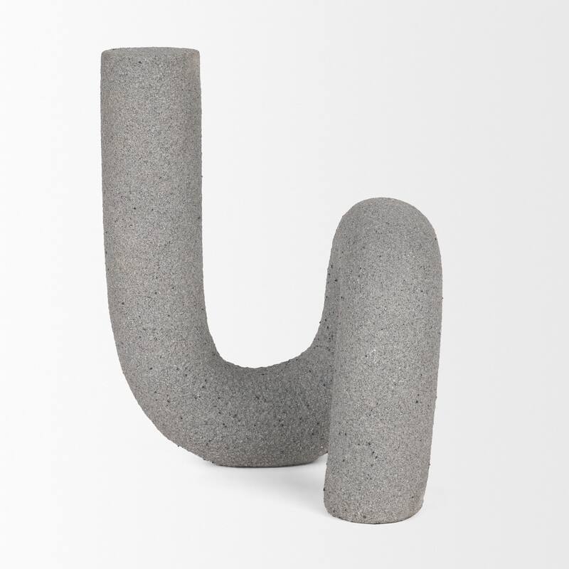 Kailyn Resin Textured Concrete Gray / Sandstone Decorative Object