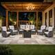 Option Brown Wicker Beige Cushion