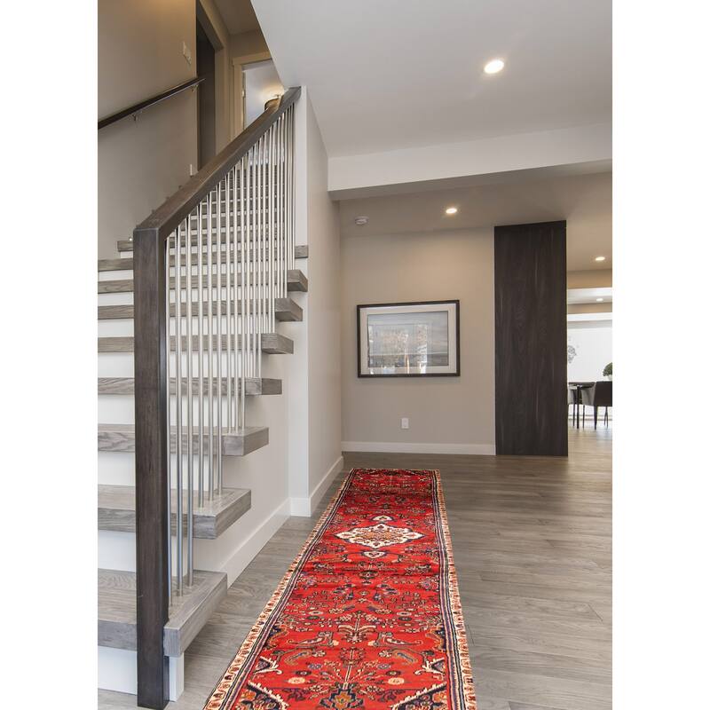 ECARPETGALLERY Hand-knotted Anadol Red Wool Rug - 2'11 x 13'5