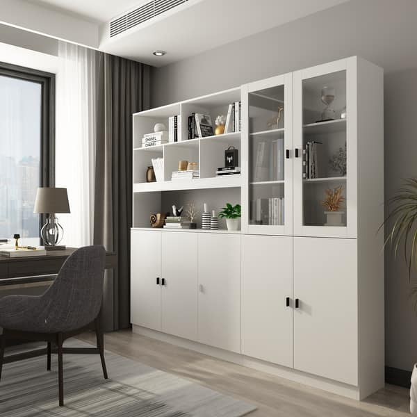 slide 2 of 36, Combined BookShelves Kitchen Cabinet Display Cabinet Pantry Bookcase