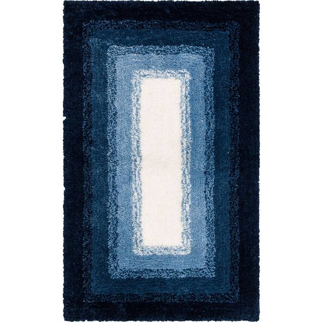 Mohawk Home Ombre Border Bath Rug - 2' x 5' - Twilight