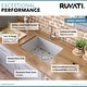 preview thumbnail 5 of 11, Ruvati 21-inch Undermount Tight Radius 16 Gauge Stainless Steel Bar Prep Kitchen Sink Single Bowl - RVH7121 - 8' x 11'