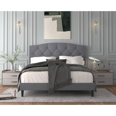 Malachi Tufted Upholstered Platform Bed