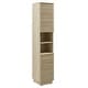 preview thumbnail 6 of 8, Render Tall Narrow Faux Travertine Linen Storage Cabinet