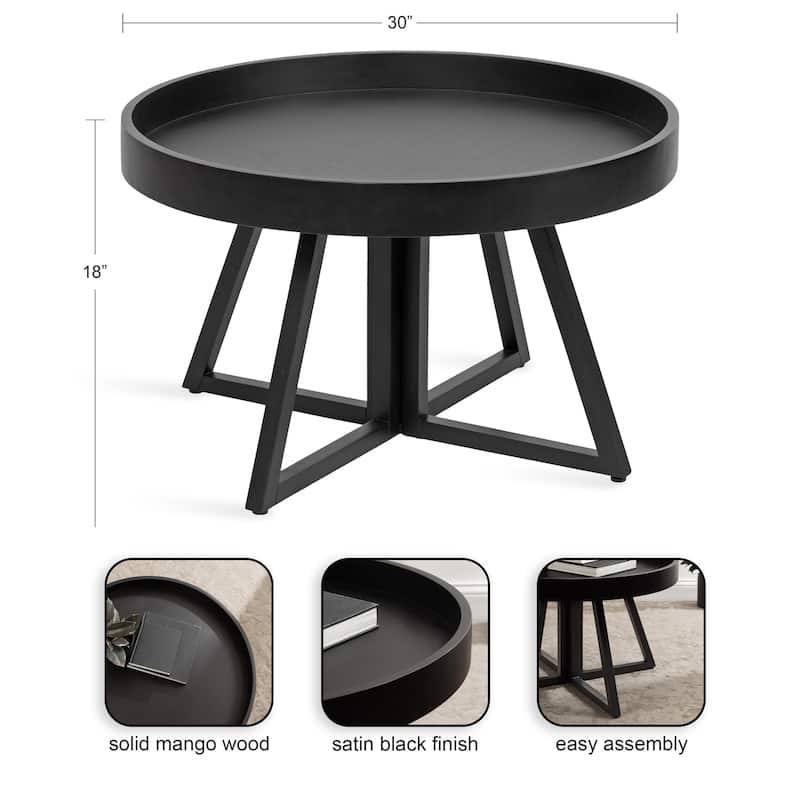Kate and Laurel Avery 30-inch Round Coffee Table - 30" Diameter