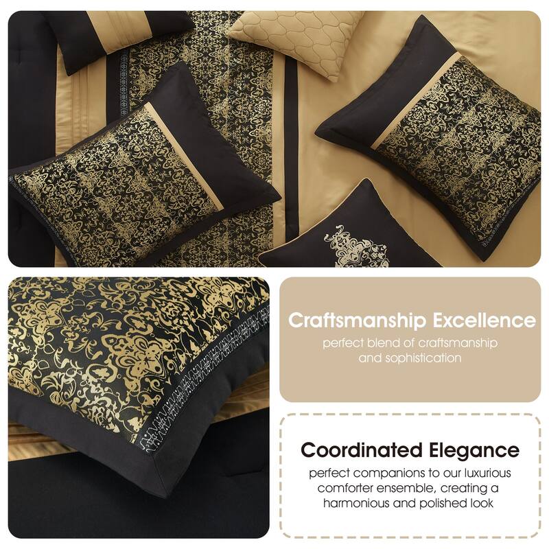 Nanshing Shelly 7 Piece Transitional Comforter Set