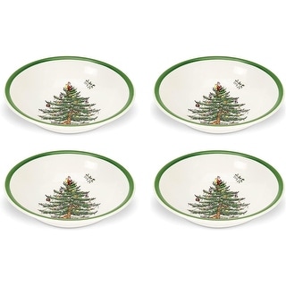 Spode Christmas Tree Ascot Cereal Bowls Set of 4